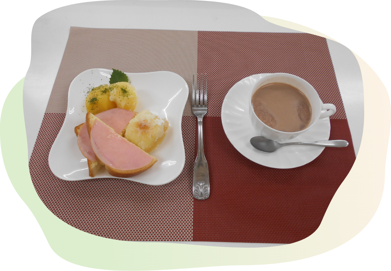 朝食の画像