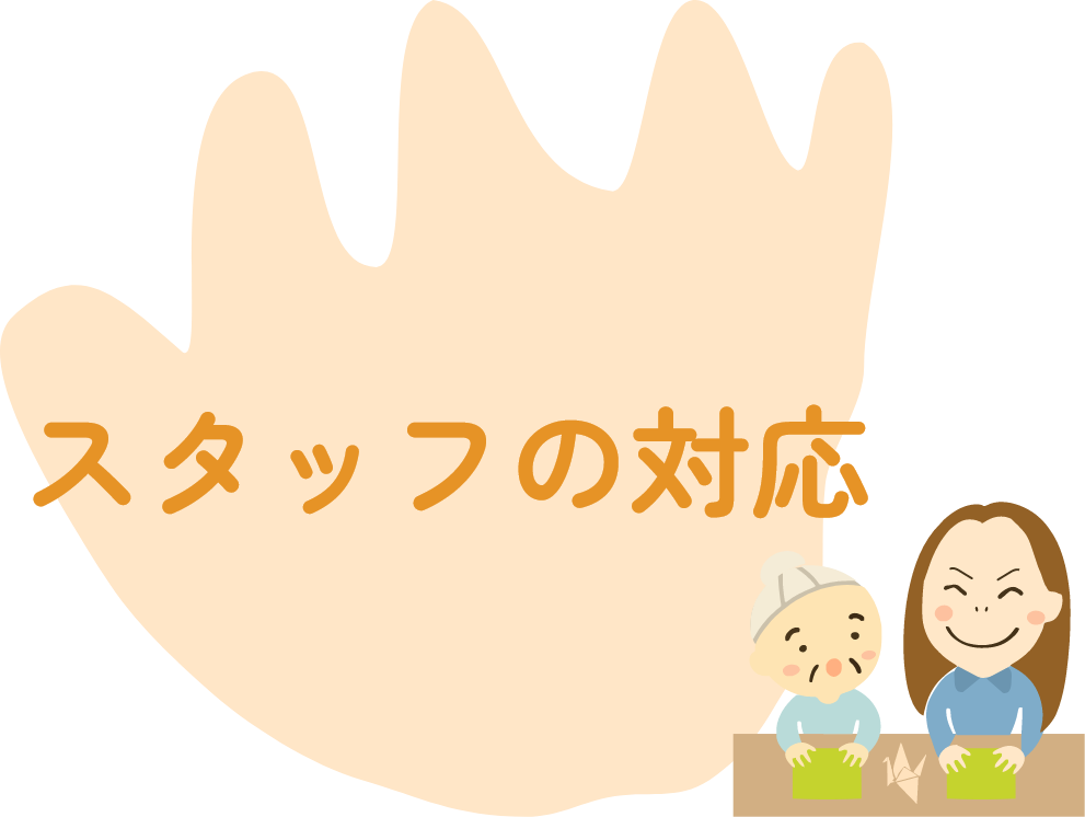 スタッフの対応